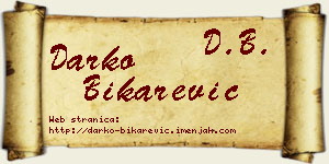 Darko Bikarević vizit kartica